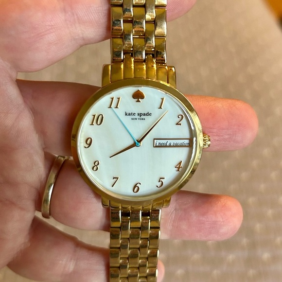 Kate Spade Gold Bracelet Watch with Mother of Pearl Dial - Picture 6 of 7
